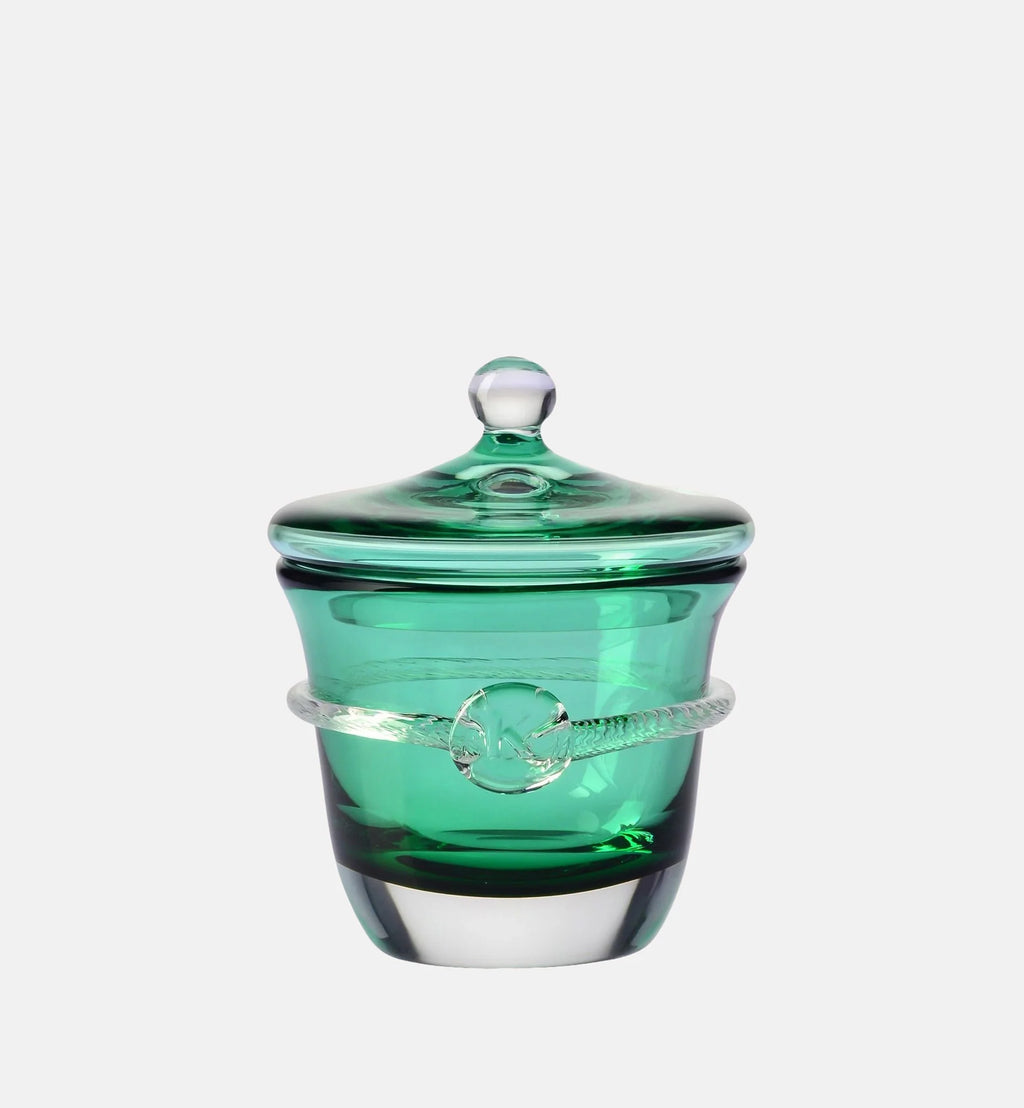 Aurelia Crystal Sugar Bowl, Emerald