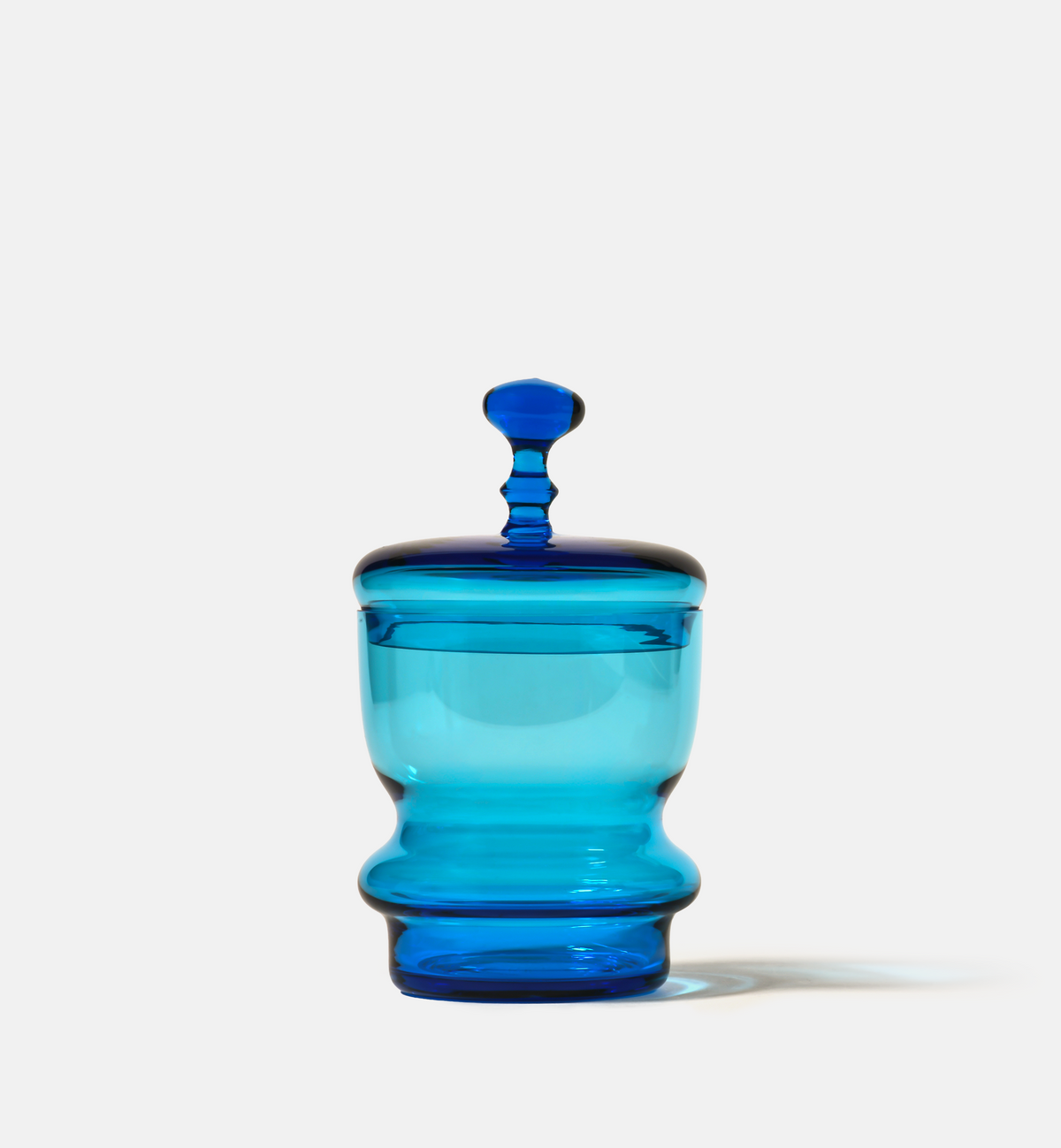 Double Bubble 1969 Crystal Sugar Bowl, Lapis