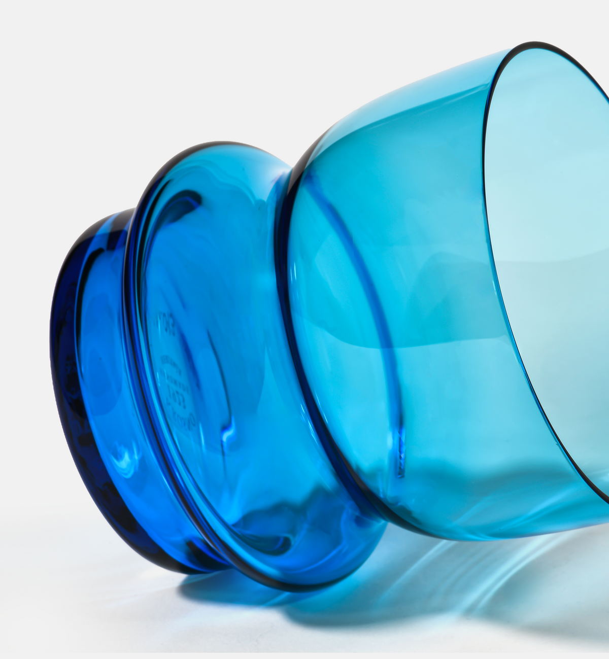 Double Bubble 1969 Crystal Sugar Bowl, Lapis