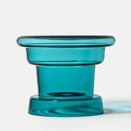 Glass Coffee Table, Azure, 30 cm