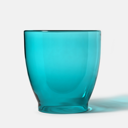 Glass Coffee Table, Azure, 43 cm