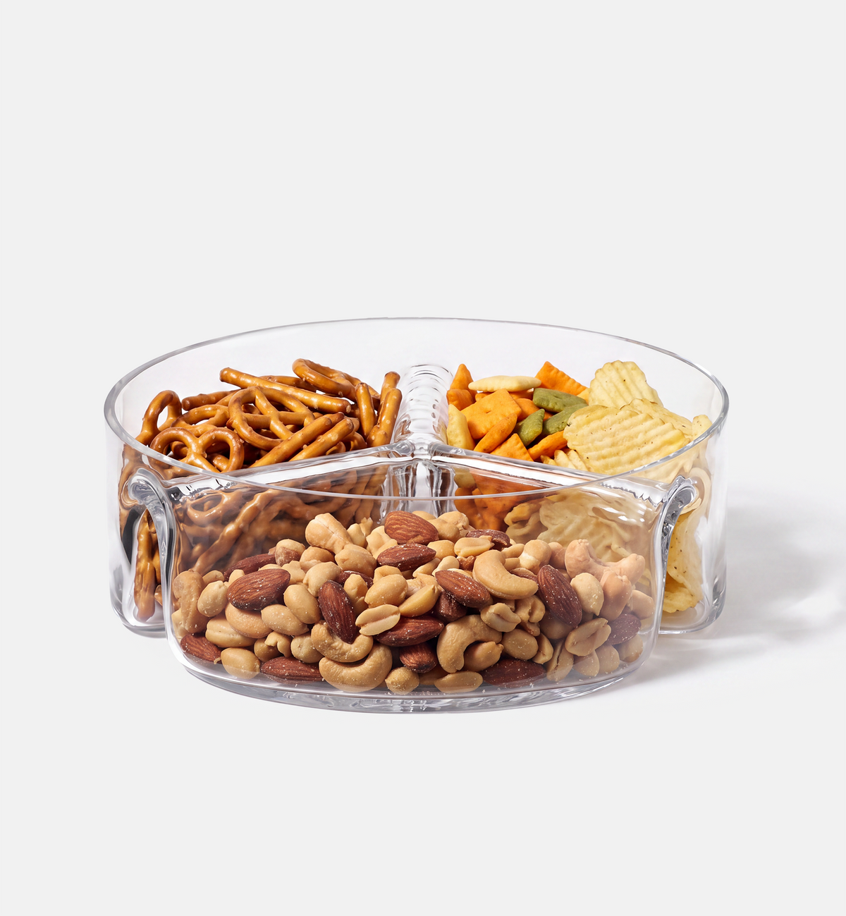 Glamour Three-Section Serving Bowl, 24 cm