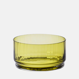 Ribbed Serving Bowl, Olive, 15 cm