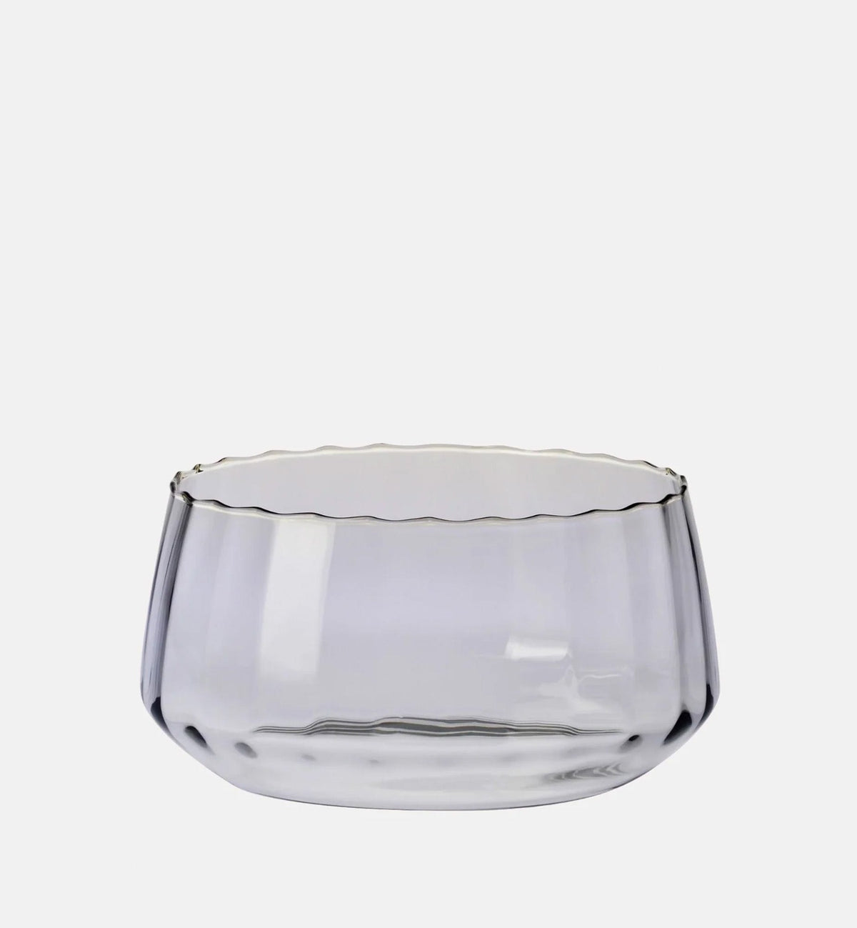 Ribbed Serving Bowl, Grey, 24 cm
