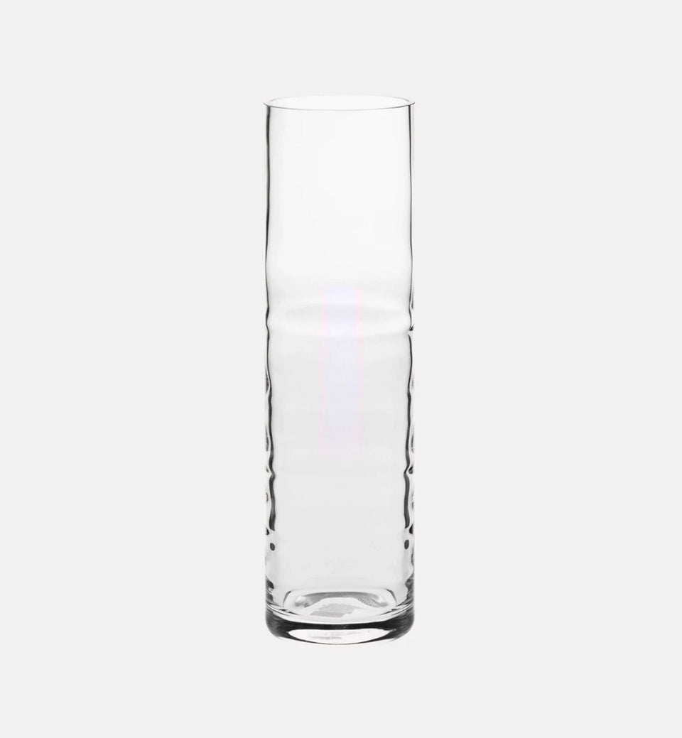 Wazon prosty tuba z ryflowaniem 39 cm