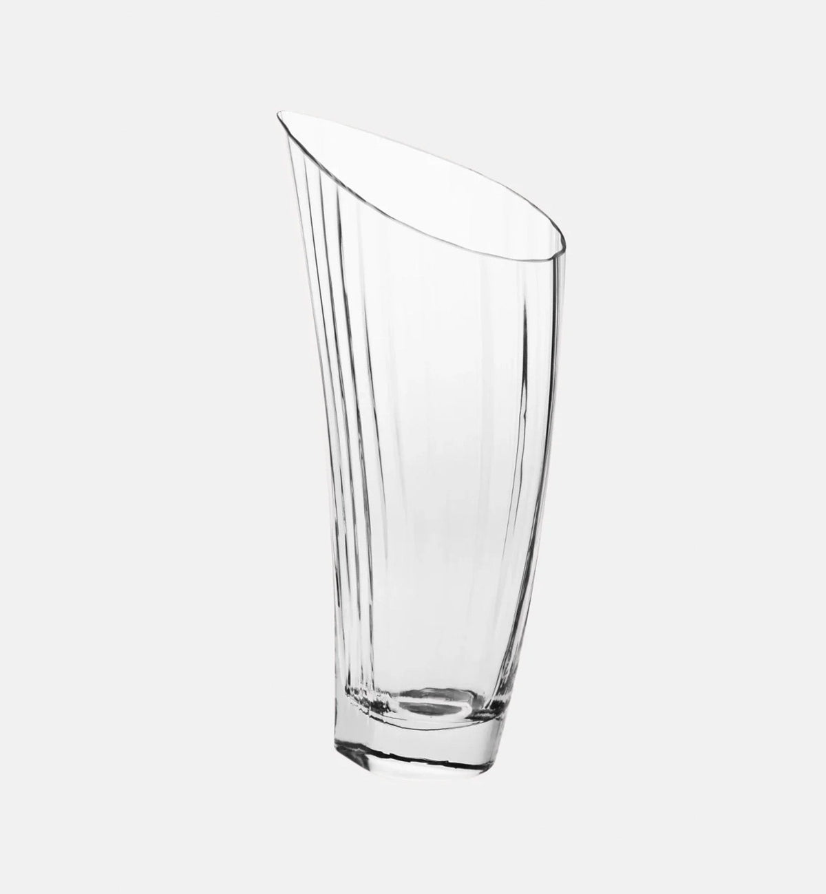 Nowoczesny duży wazon z ryflowaniem 45 cm