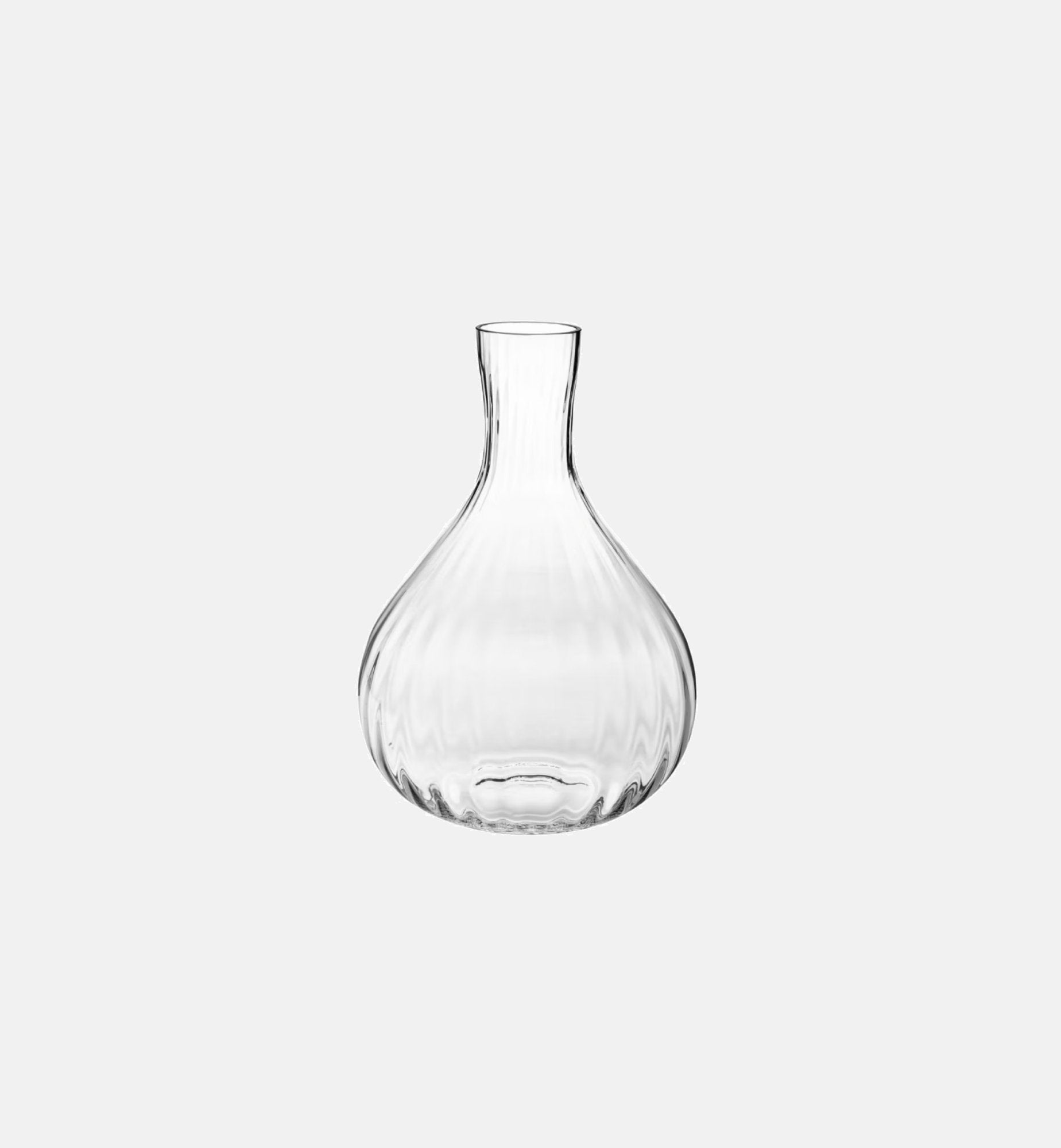 Große geriffelte Flaschenvase 47 cm – 1 Stk., Farblos – Offizieller KROSNO Shop