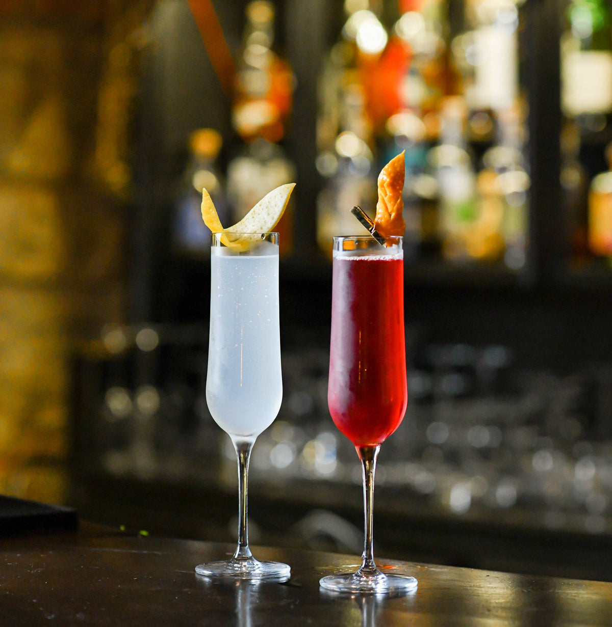 Hohe Cocktailgläser N°7 "French 75"