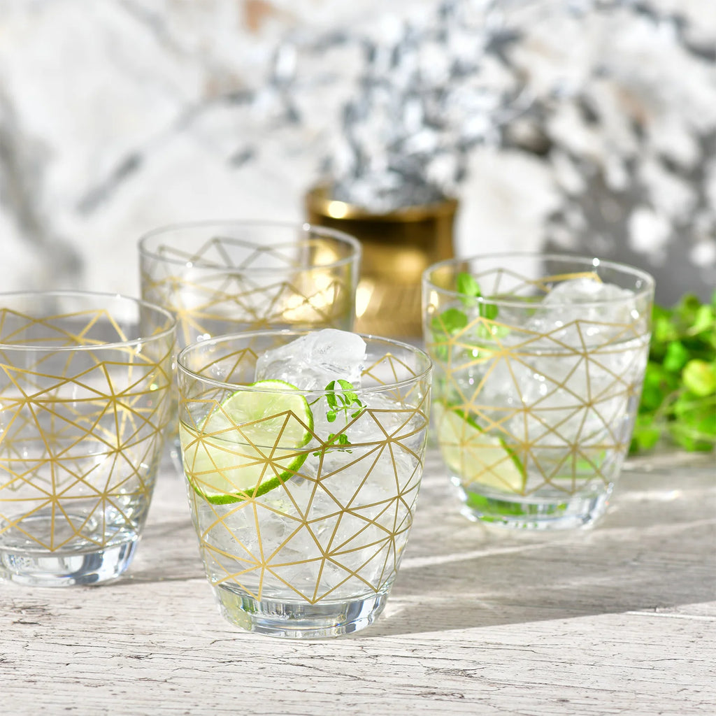 Glasses 370 ml "Golden mesh"