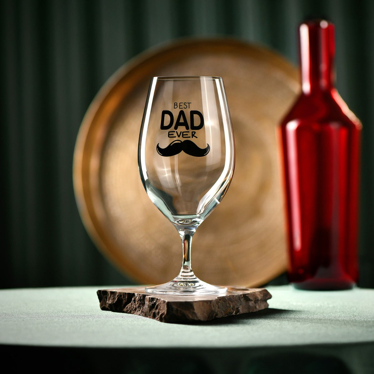 Beer glass with dedication for dad BEST DAD EVER 400 ml