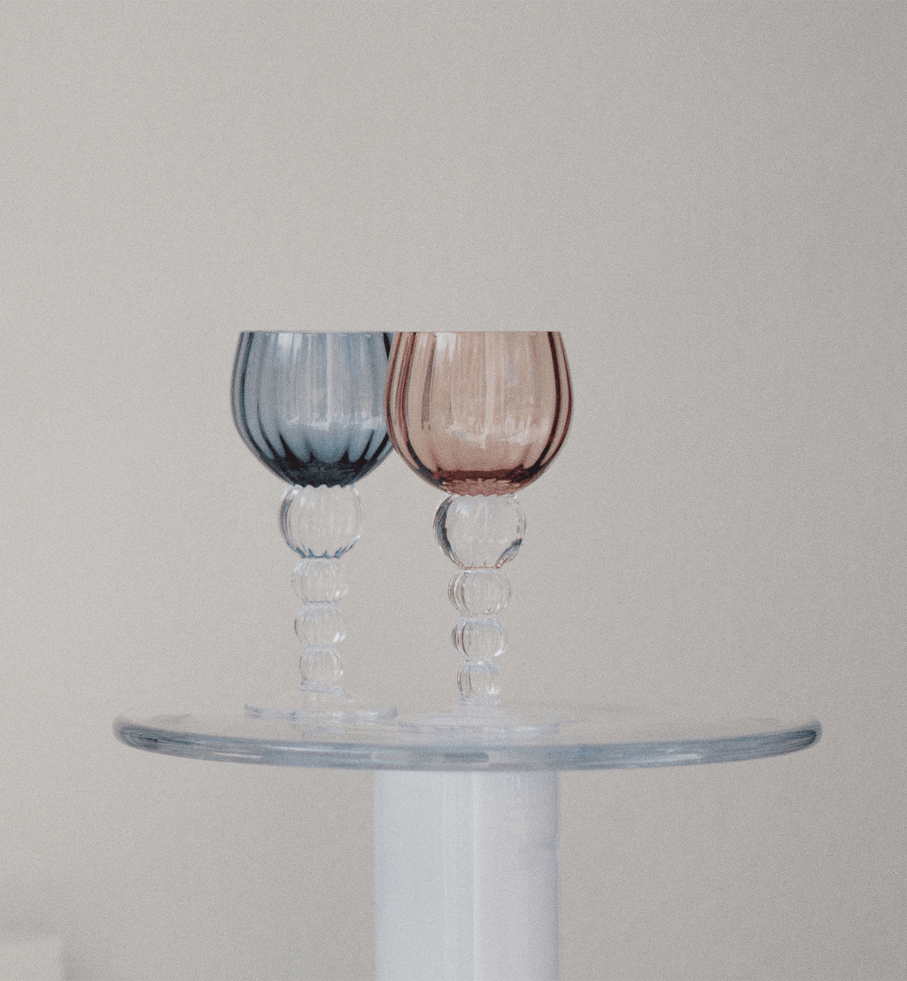 Mirel Crystal Glasses, Navy, 350 ml