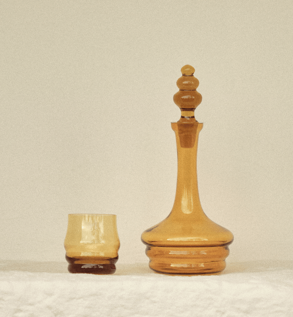 Honey 1958 Crystal Tumblers, Light Amber, 250 ml