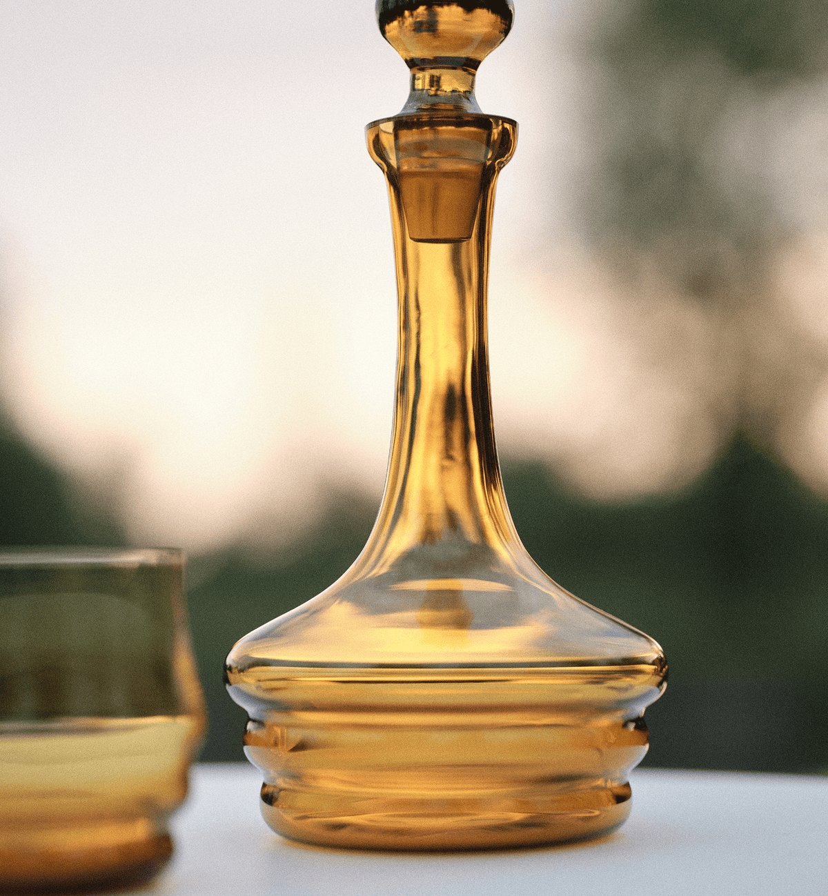 Honey 1958 Crystal Tumblers, Light Amber, 250 ml
