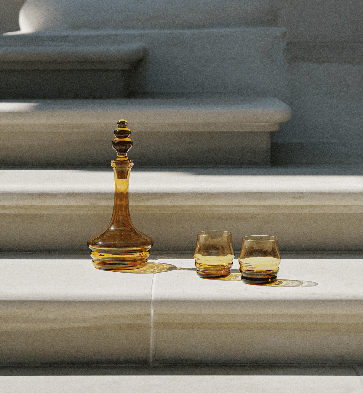 Honey 1958 Crystal Tumblers, Light Amber, 250 ml