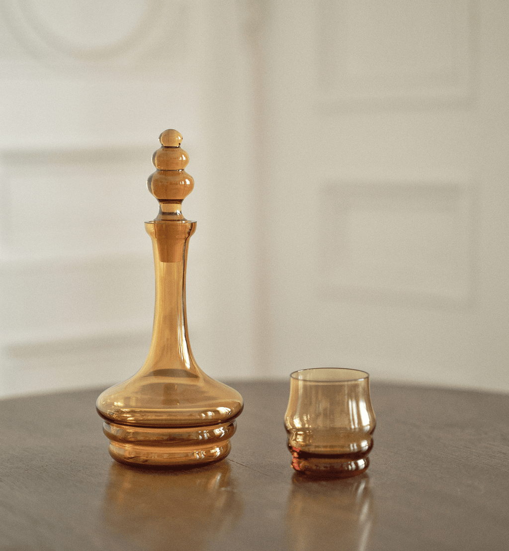 Honey 1958 Crystal Tumblers, Light Amber, 250 ml
