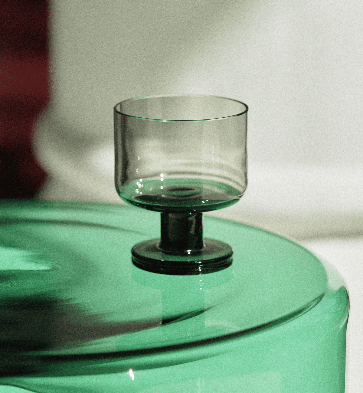 Glass Coffee Table 01, Emerald