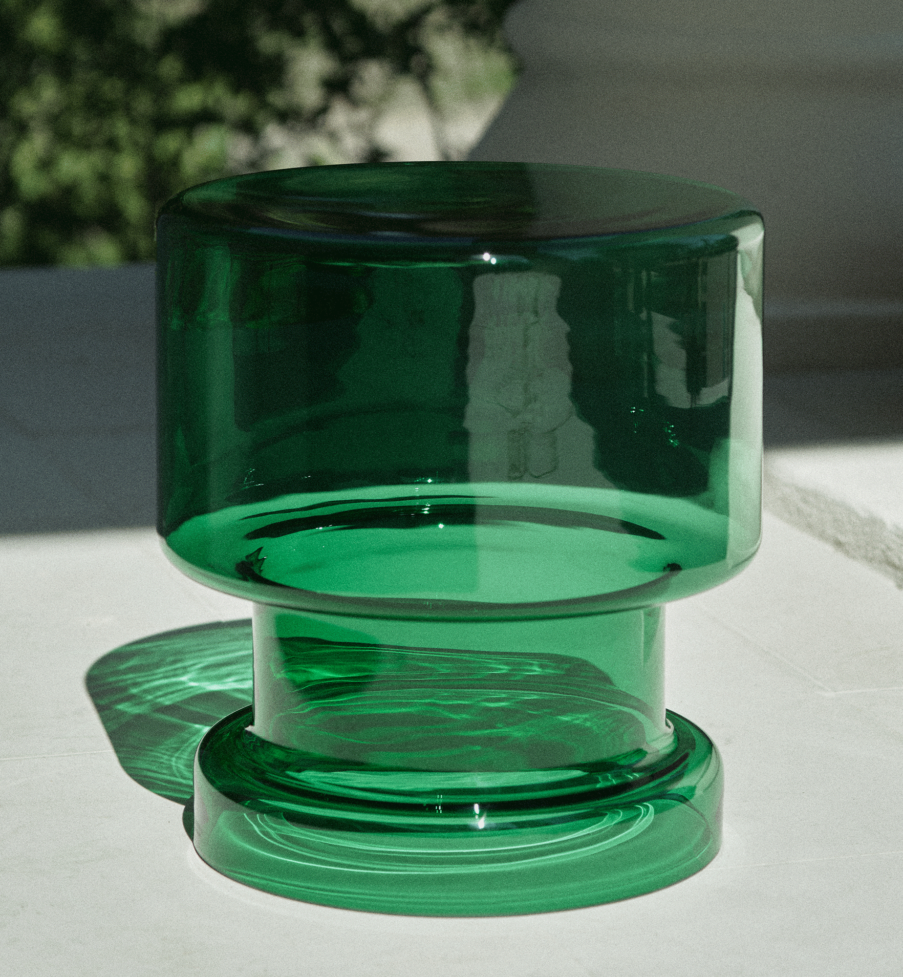 Glass Coffee Table 01, Emerald