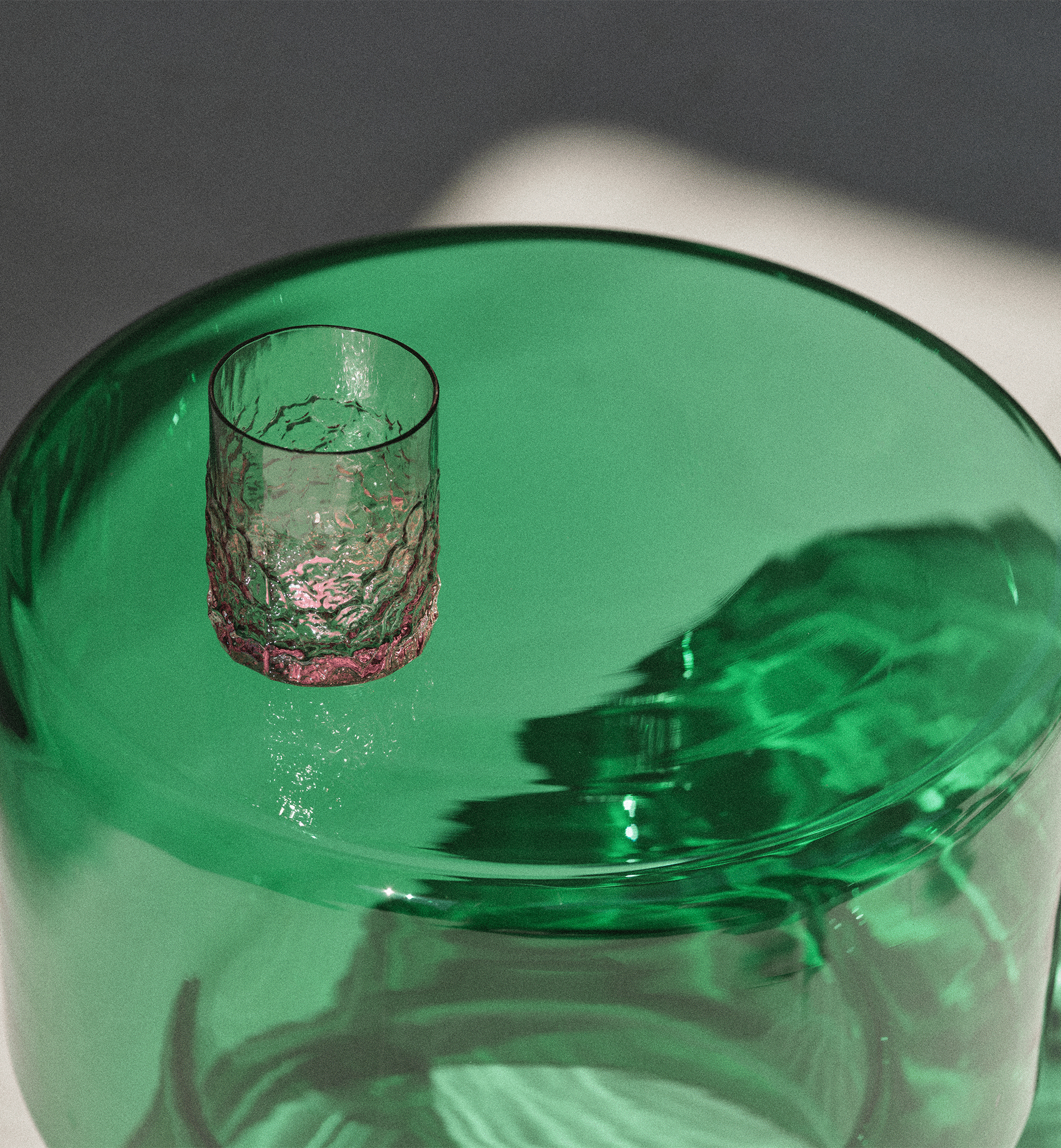 Glass Coffee Table 01, Emerald