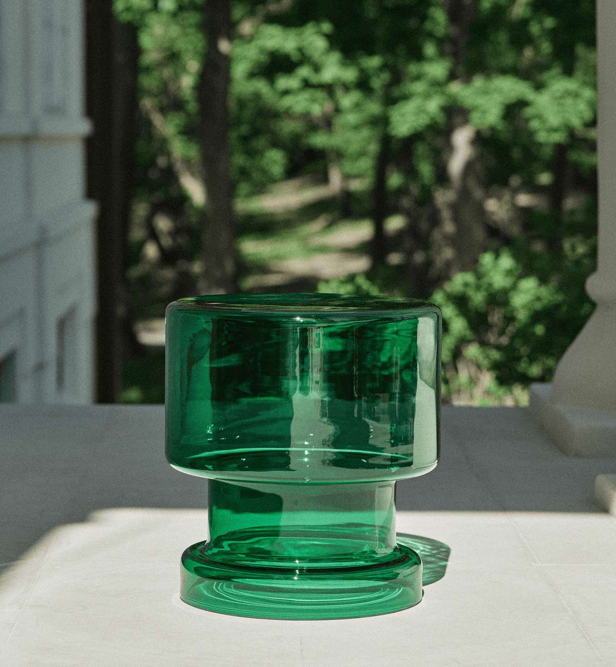 Glass Coffee Table 01, Emerald