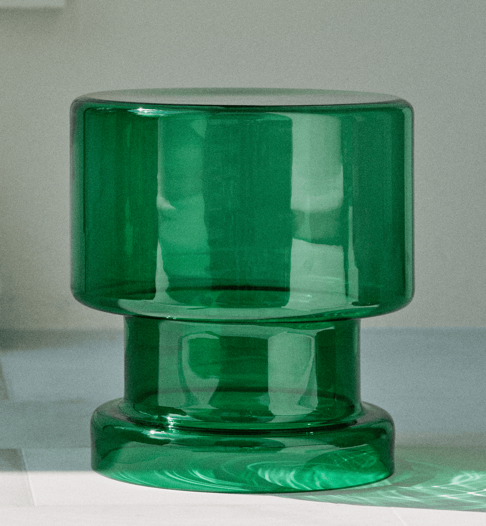 Glass Coffee Table 01, Emerald